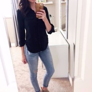 Madewell 100% Silk Button-down Shirt